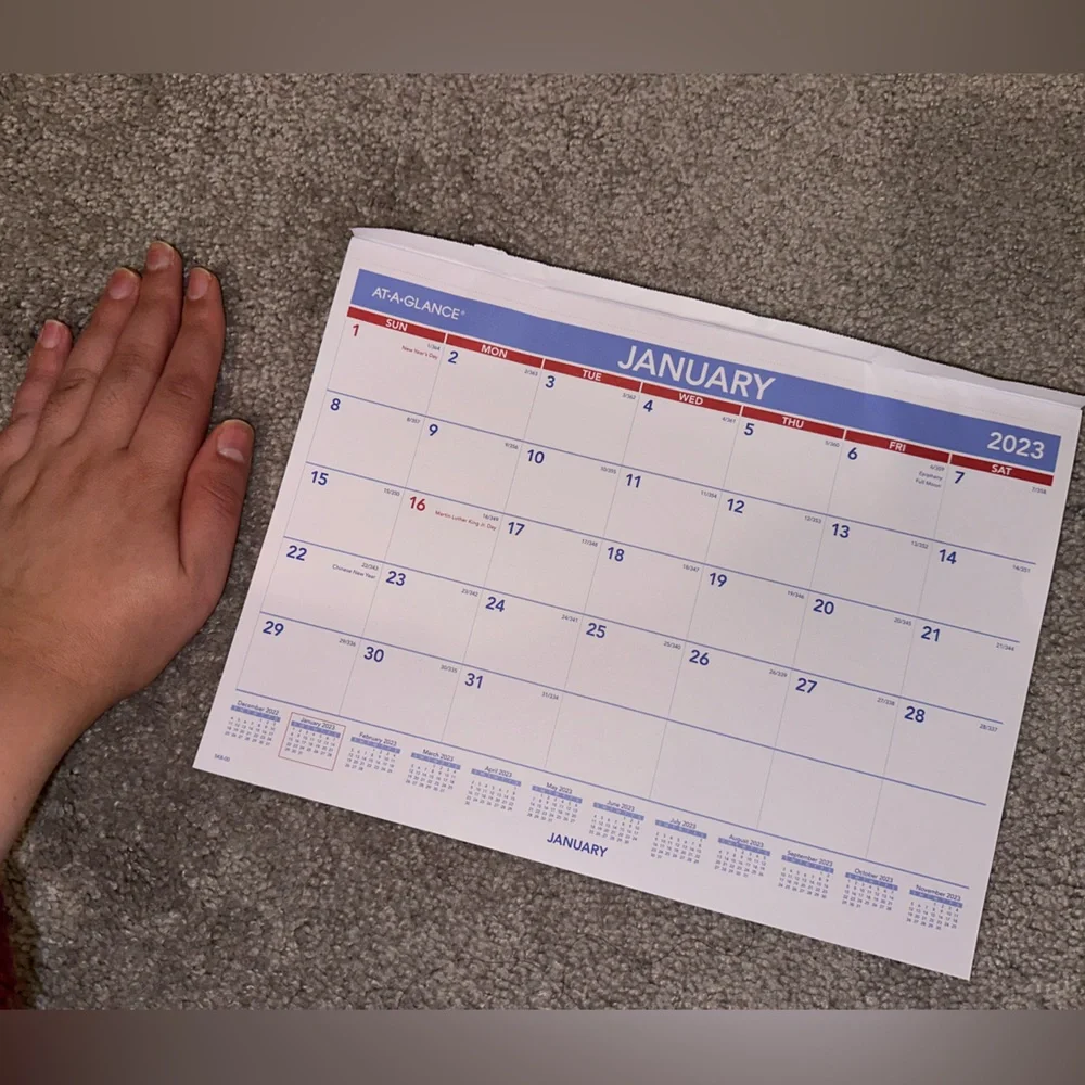 12 month desk calendar